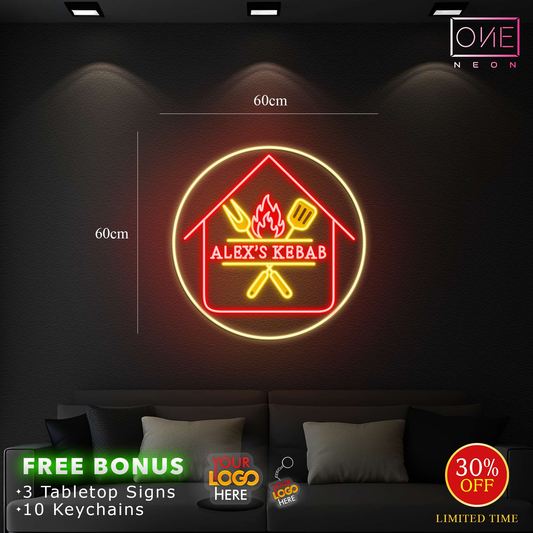 Alex's kebab| LED Neon Sign