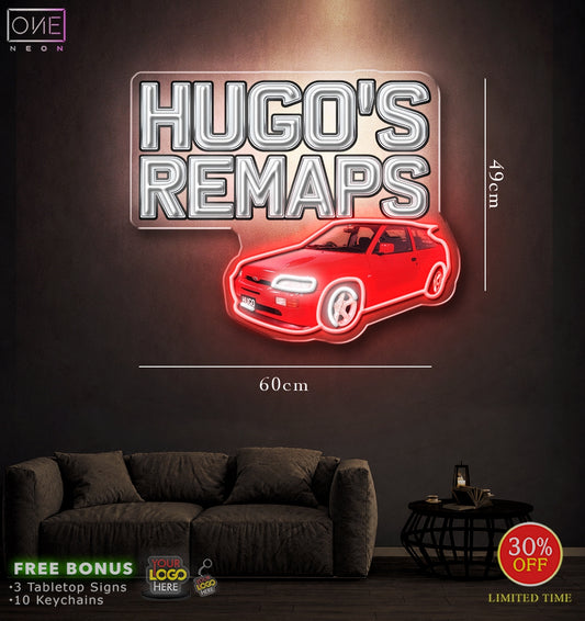 Hugo remap's | Led Neon Sign