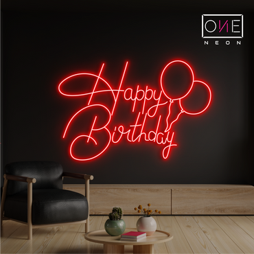 Happy Birthday Led Neon Sign