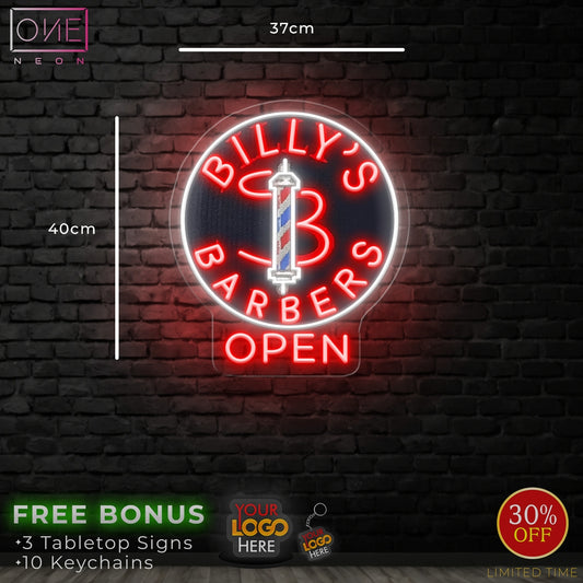BILLY'S BARBERS | LED Neon Sign (3 signs)