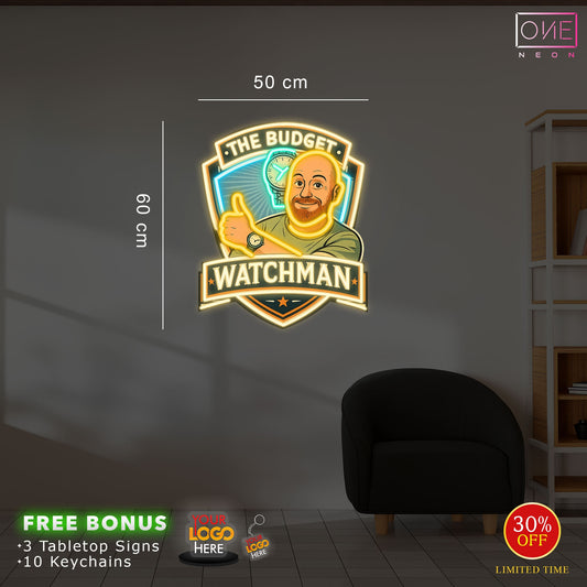 THE BUDGET WATCHMAN | LED Neon Sign