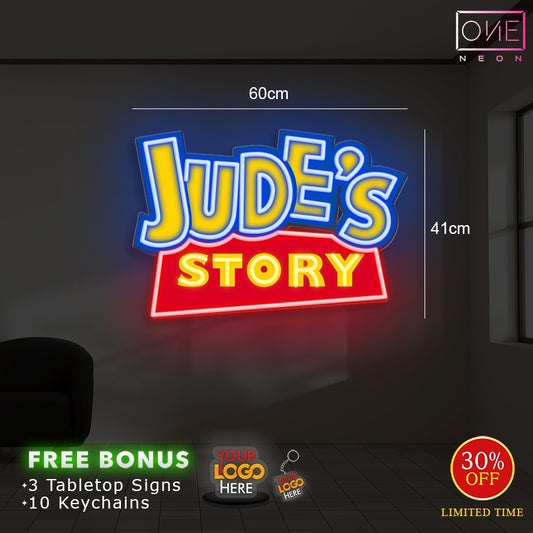 JUDE'S STORY | LED Neon Sign