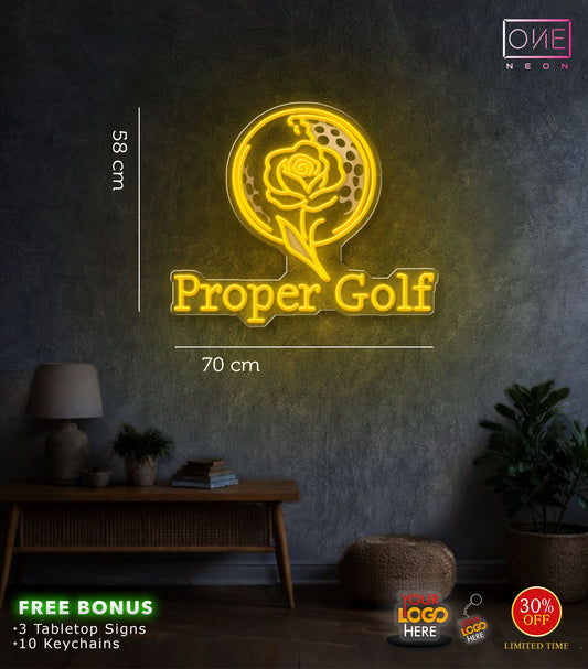 PROPER GOLF | LED Neon Sign