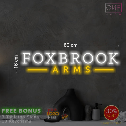 FOXBROOK ARMS | LED Neon Sign (waterproof)