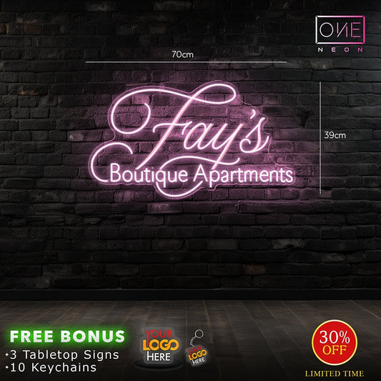 Jay's Boutique Apartments | LED Neon Sign