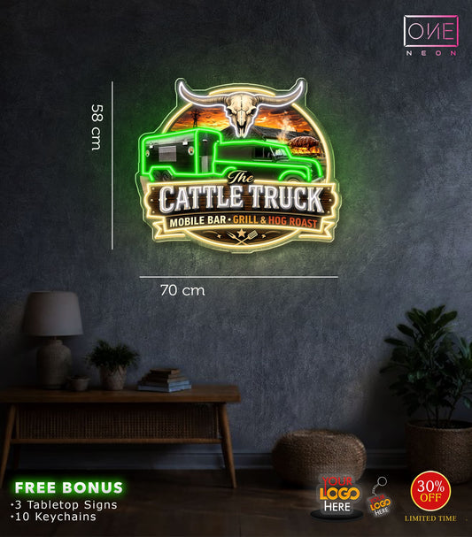 The Cattle Truck | LED Neon Sign