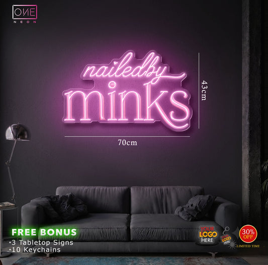 Nailedby minks | LED Neon Sign