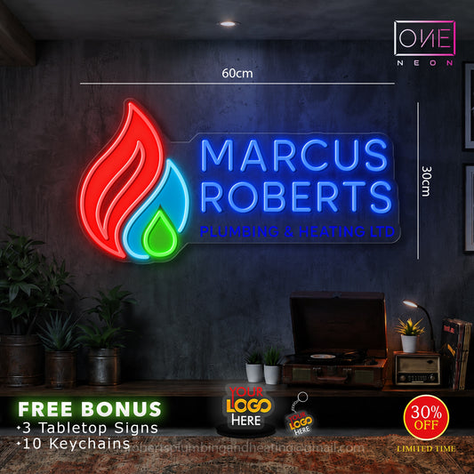 MARCUS ROBERTS PLUMBING & HEATING LTD | LED Neon Sign