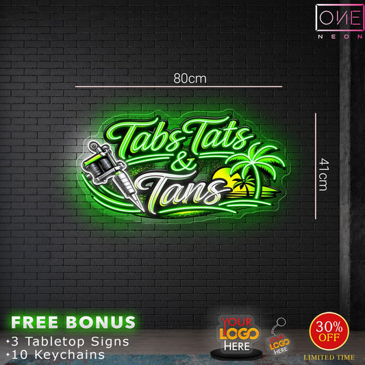 Tabs Tats & Tans | LED Neon Sign