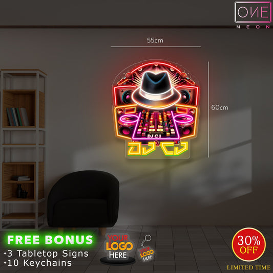 DJ LOGO | LED Neon Sign