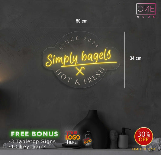 Simply bagels | Led Neon Sign