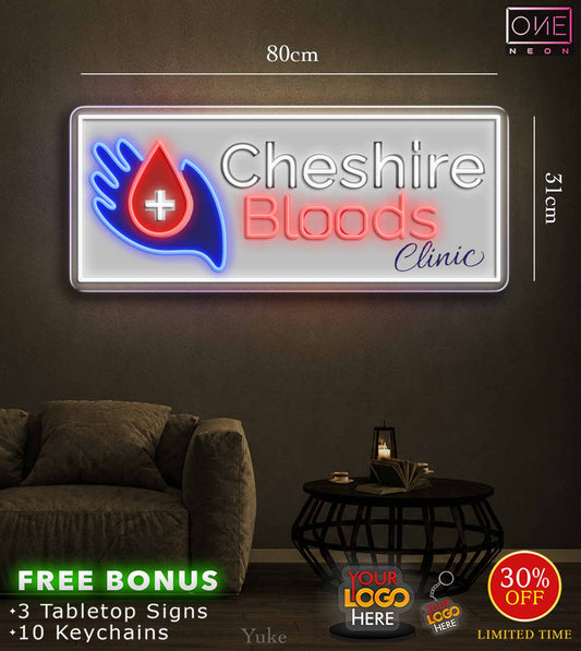 Cheshire Bloods Clinic & Your Baby Scan | LED Neon Sign