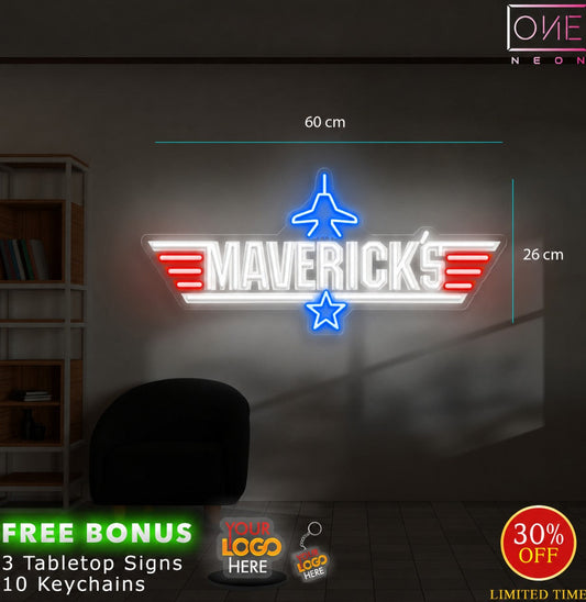 MARVERICK'S | LED Neon Sign