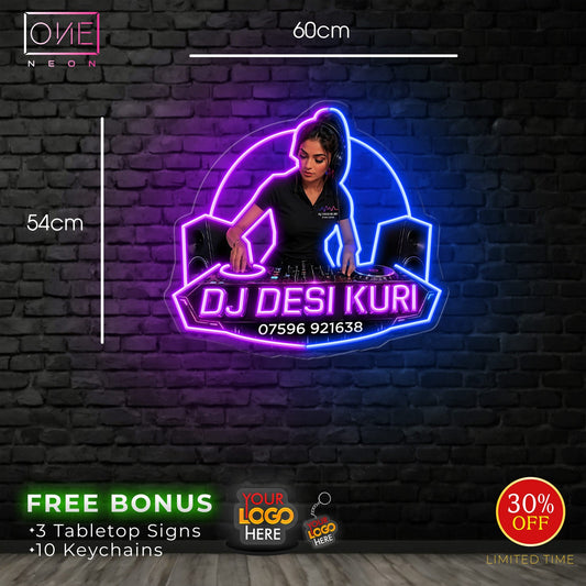 DJ DESI KURI | LED Neon Sign