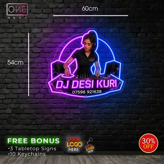 DJ DESI KURI | LED Neon Sign