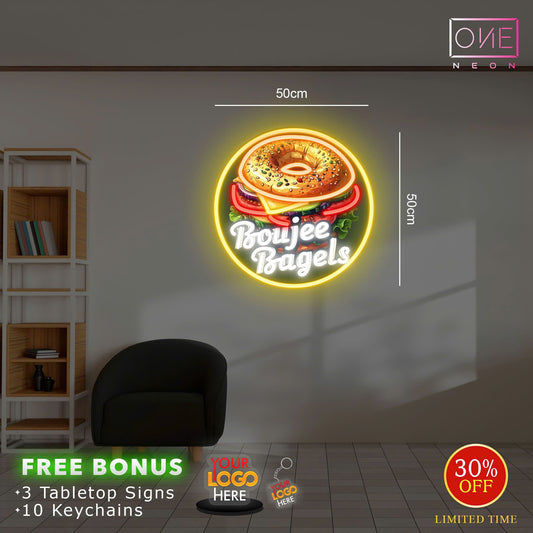 BOUJEE BAGELS | LED Neon Sign