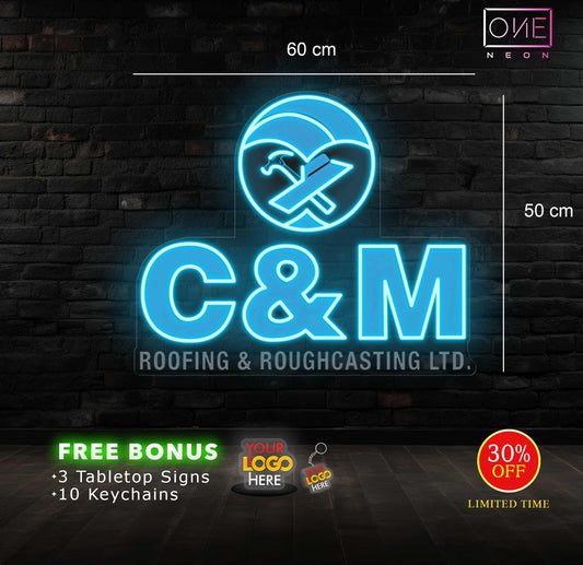 C&M roofing & roughcasting LTD | Led Neon Sign