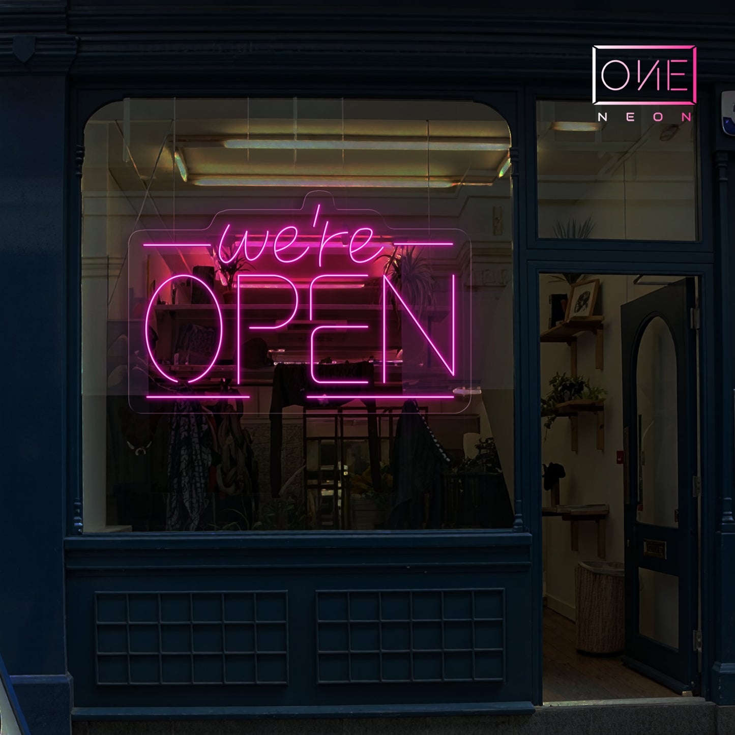 Enseigne Néon LED "Nous sommes ouverts"