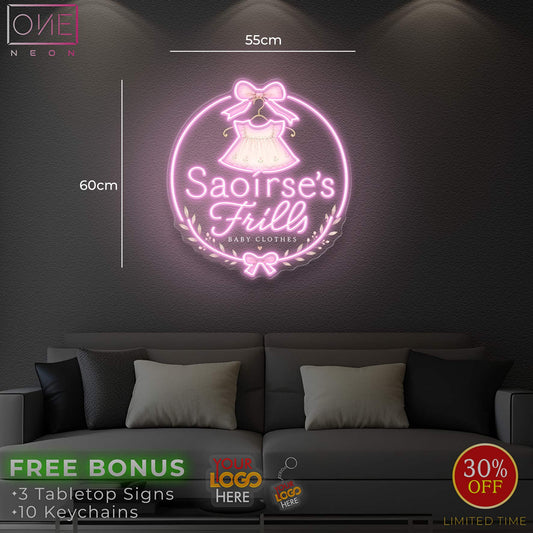 Saoirse's Frills | LED Neon Sign
