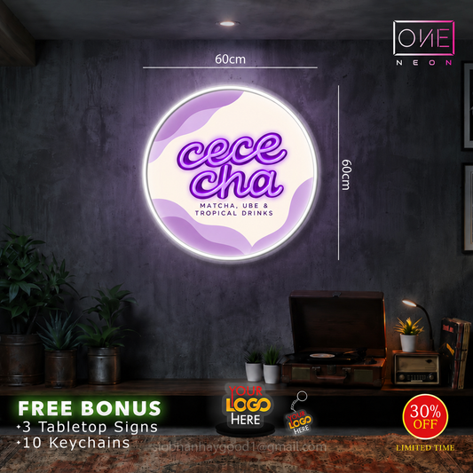 CECE CHA| LED Neon Sign (2 signs)