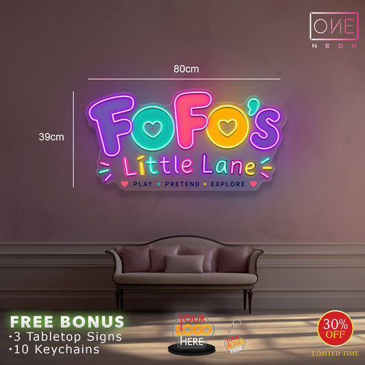 FoFo's Little Lane | LED Neon Sign