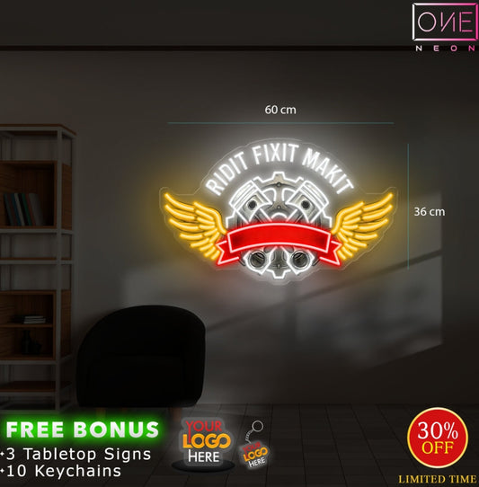 RIDIT FIXIT MAKIT| LED Neon Sign