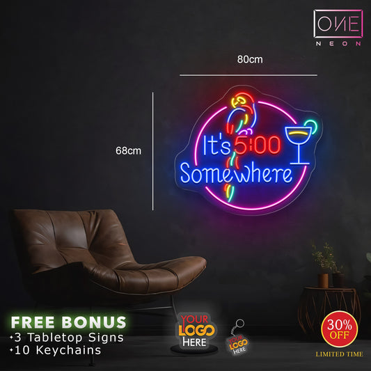 It's 5 o'clock Somewhere | LED Neon Sign