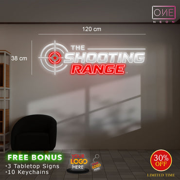 The shooting range ( 2 signs)| Led Neon Sign
