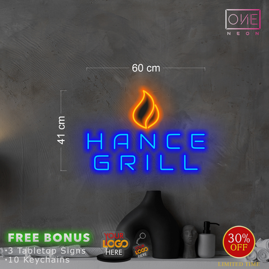 Hange Grill logo | Led Neon Sign