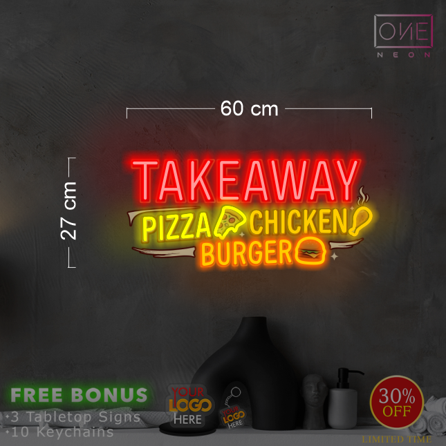 takeaway pizza, burger and chicken