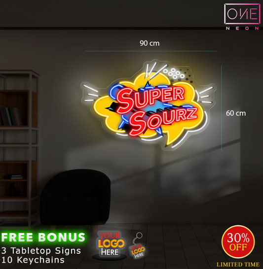 SUPER SOURZ| Led Neon Sign