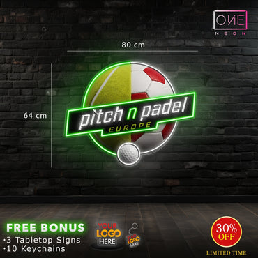 pitch n padel| LED Neon Sign (2 signs)