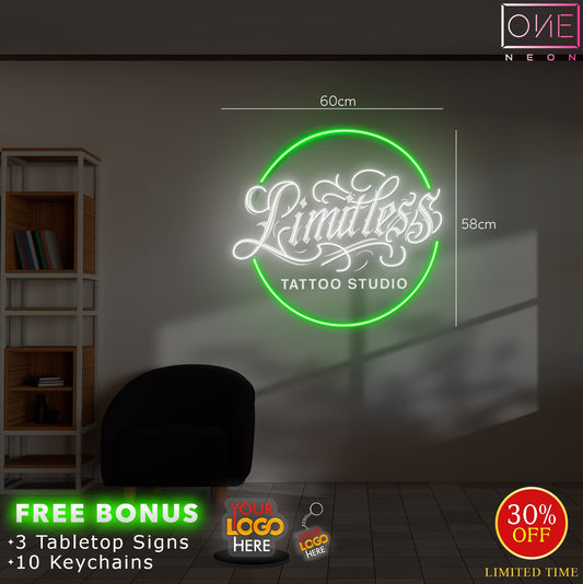 Limitless tattoo studio | Led Neon Sign