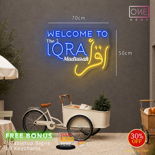 Welcome to The LQRA MADRASAH | LED Neon Sign