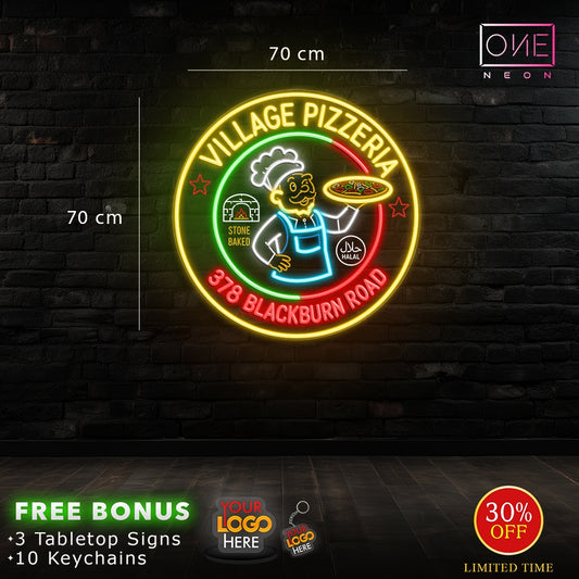 Village pizzeria | Led Neon Sign