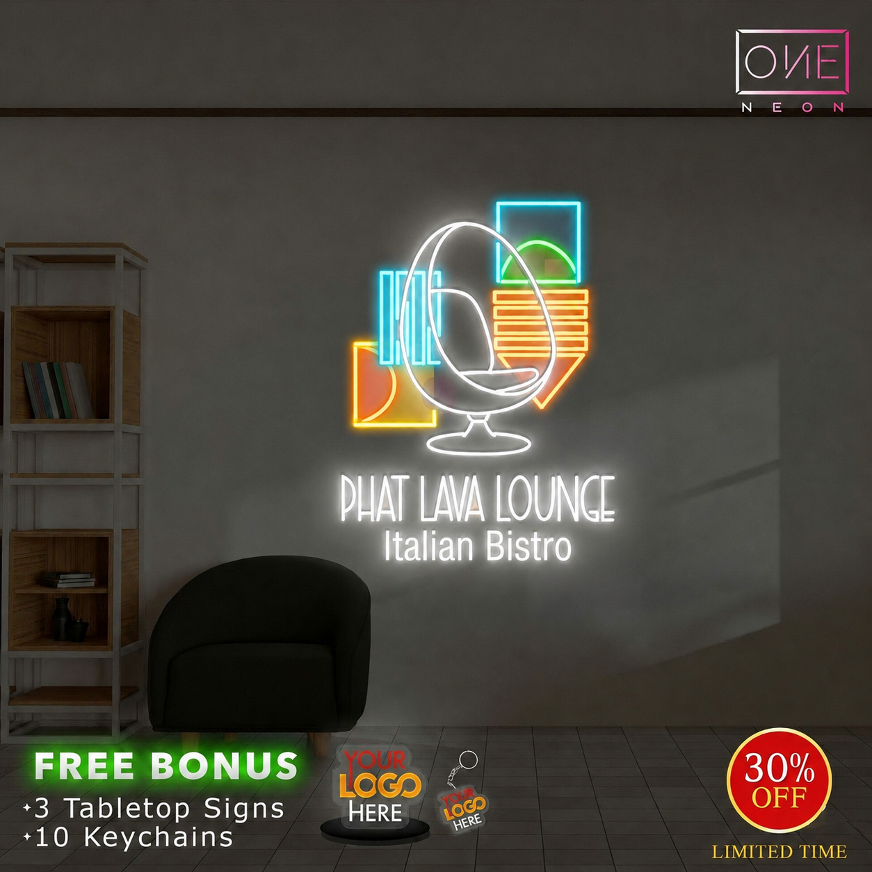 PHAT LAVA LOUNGE | LED Neon Sign