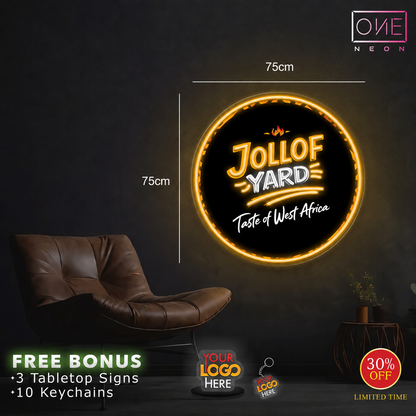 JOLLOF YARD | LED Neon Sign (waterproof)
