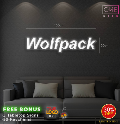 Wolfpack| LED Neon Sign