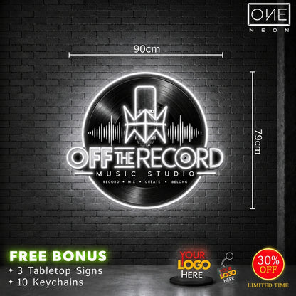 OFF THE RECORD | LED Neon Sign