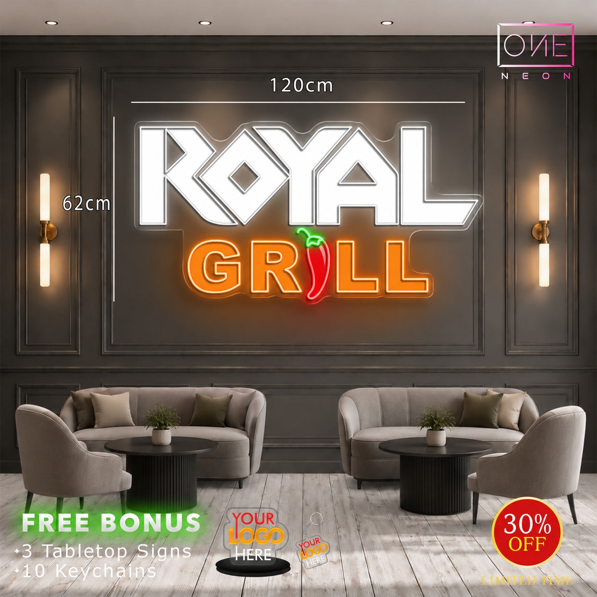ROYAL GRILL | LED Neon Sign