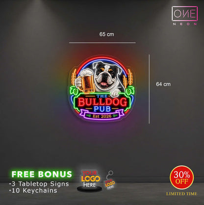 BULLDOG PUB | LED Neon Sign