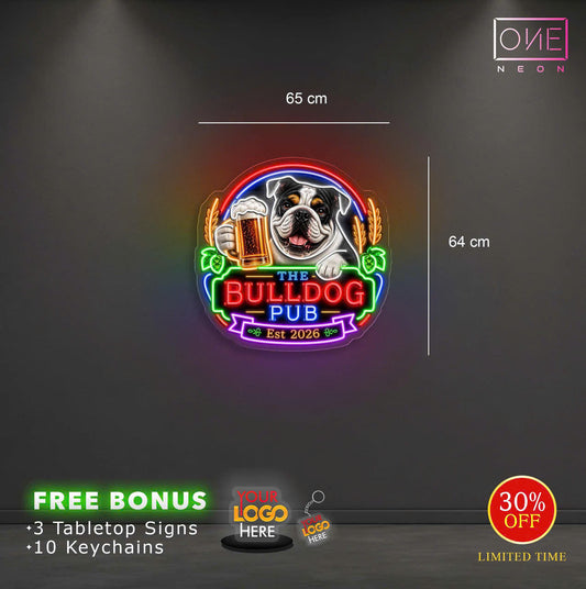 BULLDOG PUB | LED Neon Sign