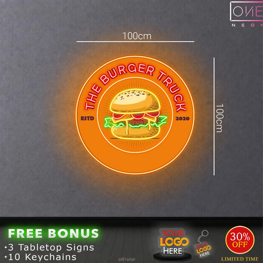 The burger truck | LED Neon Sign