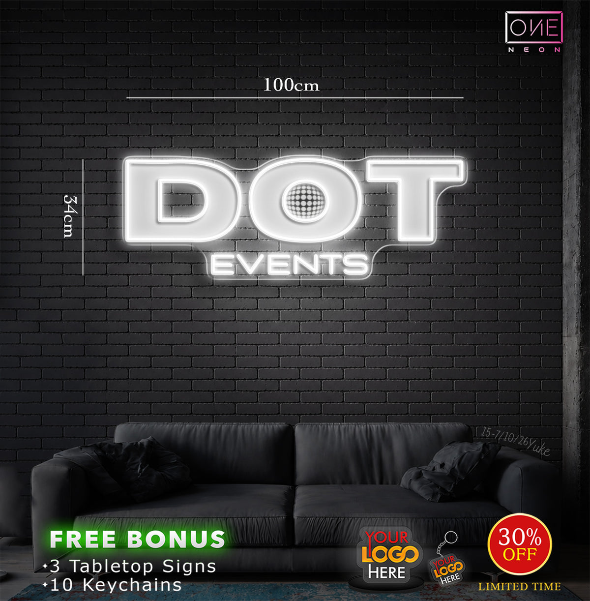 Dot event| LED Neon Sign (colour changing light)