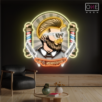 The Modern Barber Artwork Led Neon Sign