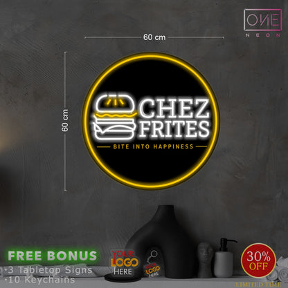 Chez frites| Led Neon Sign