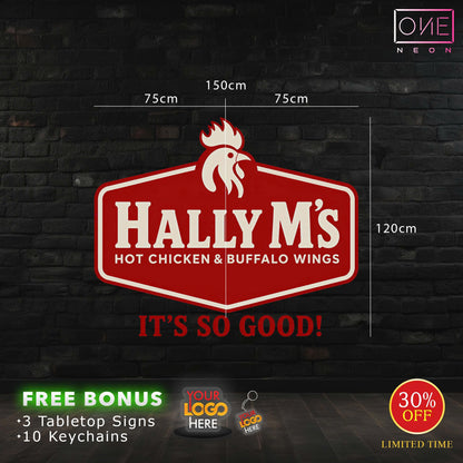Hally M's | LED Neon Sign ( 7 signs)
