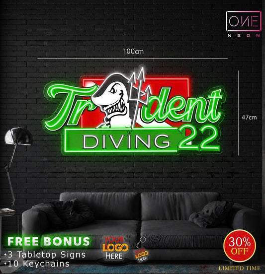 TRIDENT DIVING 22 | LED Neon Sign