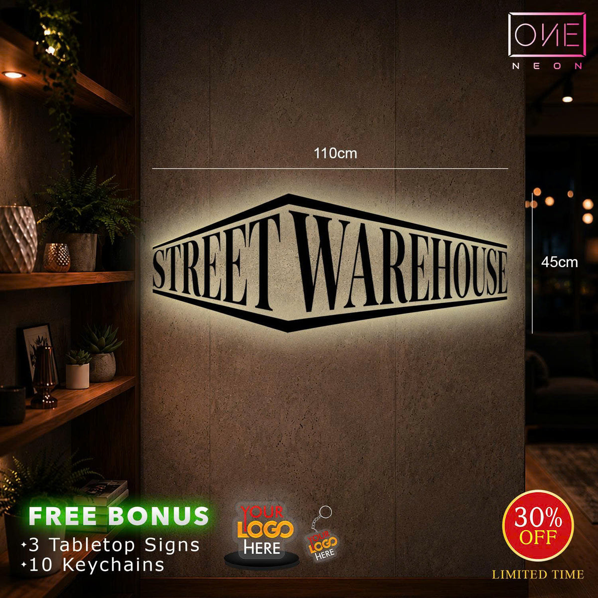 STREET WAREHOUSE | BACKLIT SIGN