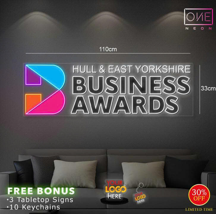 HEY Business Awards & Let's Party | LED Neon Sign (2 signs)